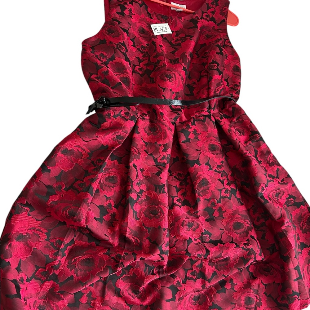 The Children’s Place Gorgeous Red Rose Dress